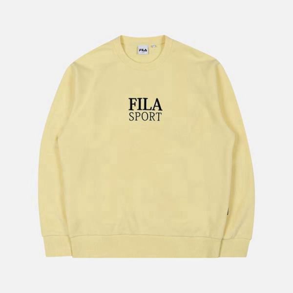 Fila Sport Embroidered Men's Sweatshirts - Yellow,NZ 325-32469